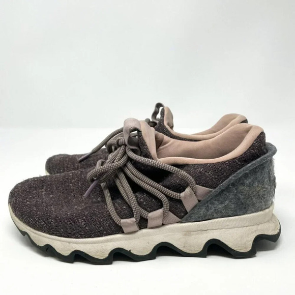 Sorel Kinetic  Lace Gradient Sneaker Runner Purple Sage Sz 7 - Picture 10 of 13